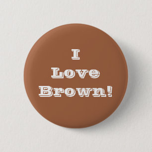 Button I Kärlek Brown Knapp