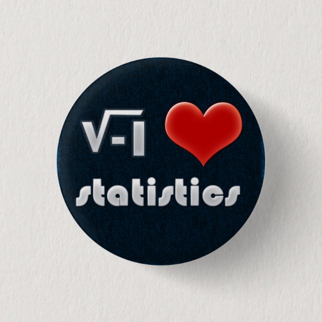 Button I LOVE STATISTICS Knapp (Framsida)