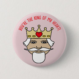 Button king of my heart knapp