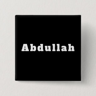 Button mit Namen Abdullah Knapp