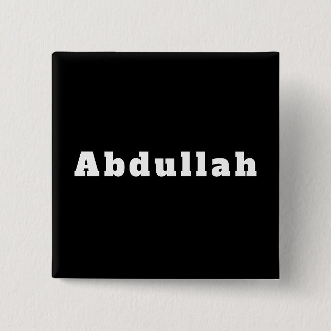 Button mit Namen Abdullah Knapp (Framsida)