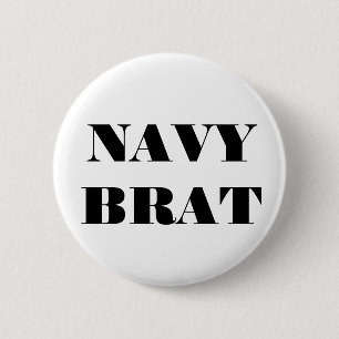 Button Navy Brat Knapp