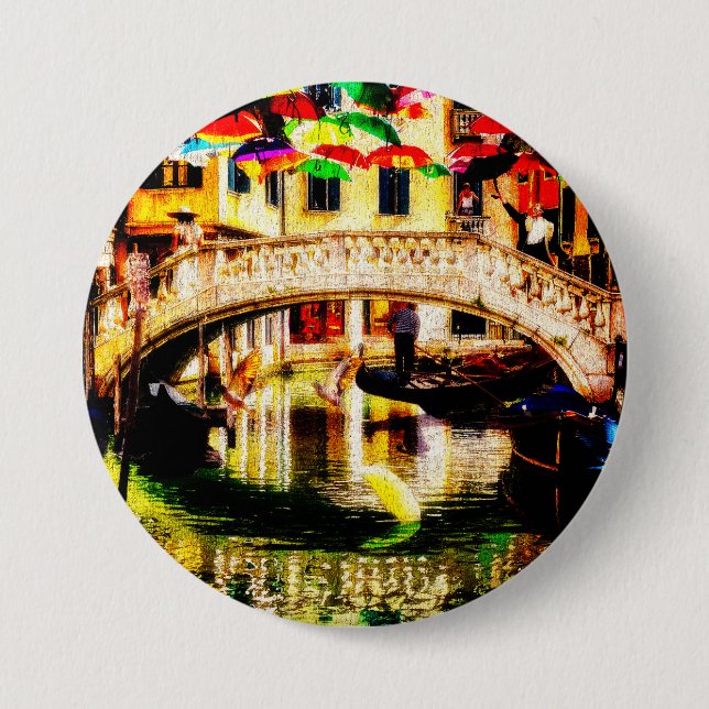 button of Venice bridge Knapp (Framsida)
