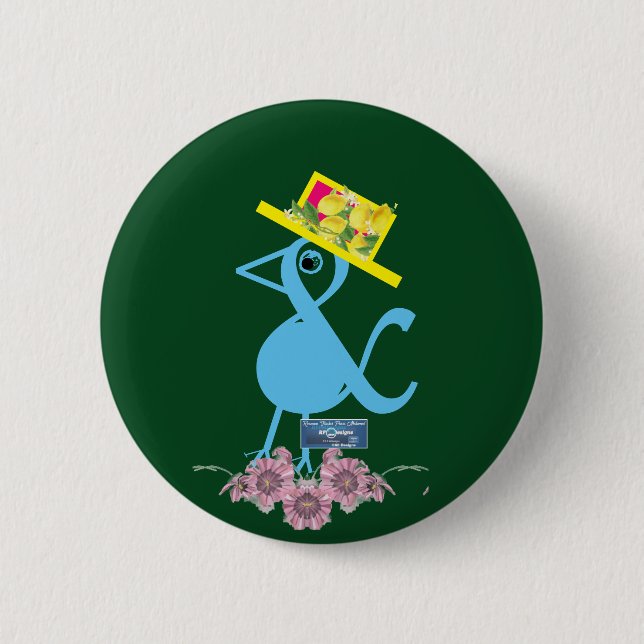 Button Pin - Blue(Tweet) RFPMDesigns ©️ 2024 Knapp (Framsida)