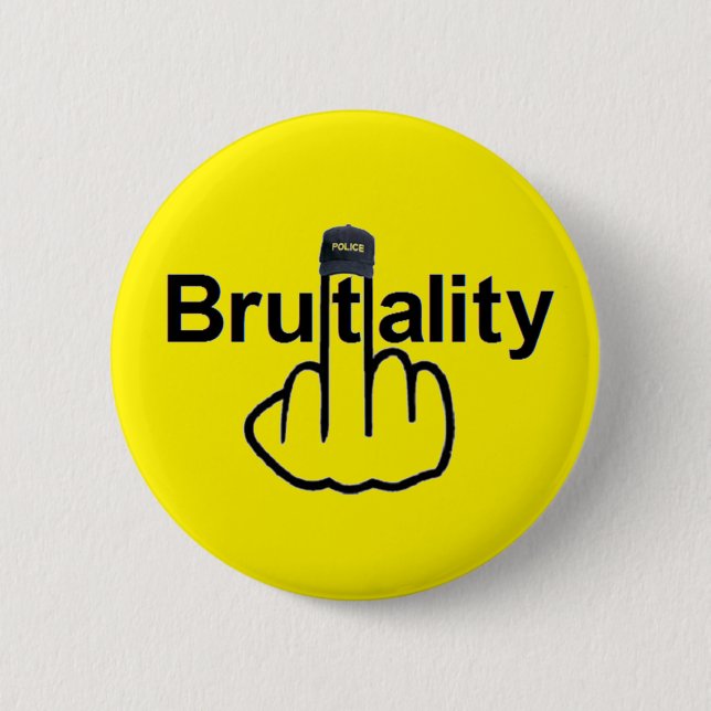 Button Police Brutality Flip Knapp (Framsida)