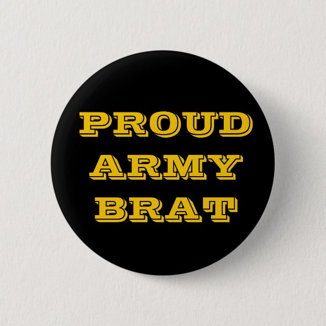 Button Proud Army Brat Knapp (Framsida)