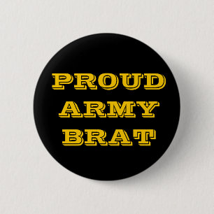 Button Proud Army Brat Knapp