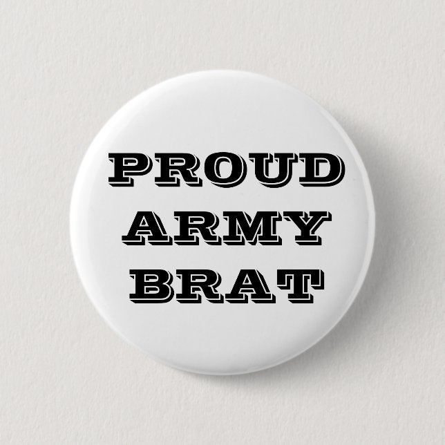 Button Proud Army Brat Knapp (Framsida)