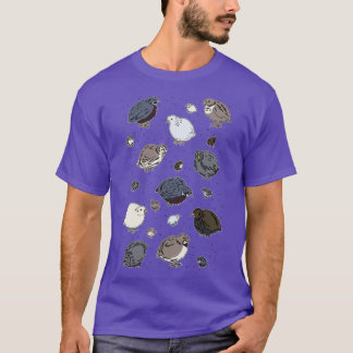 Button Quail Mönster T Shirt