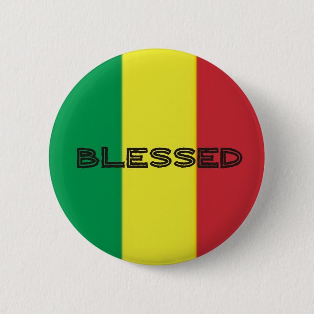 Button Rastafari-Segen 3 Knapp (Framsida)