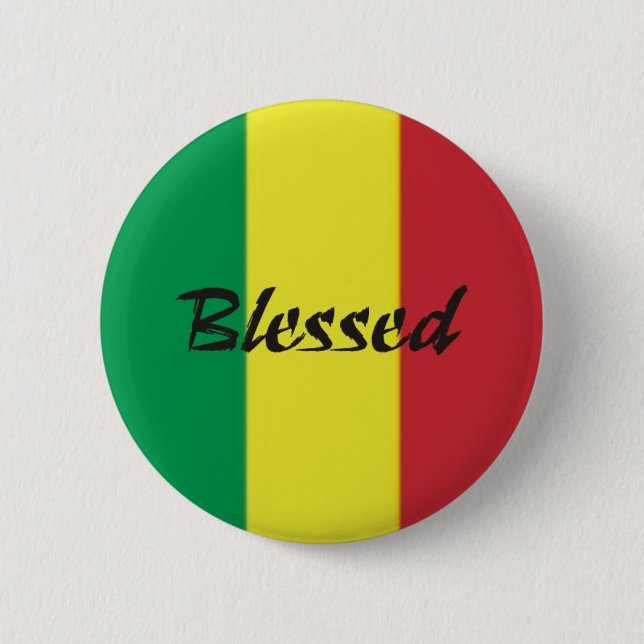 Button Rastafari-Segen Knapp (Framsida)