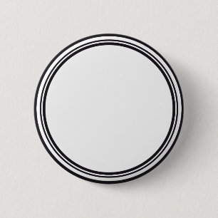 BUTTON ROUND white & black + din text Knapp