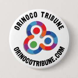 Button rounded logo black knapp