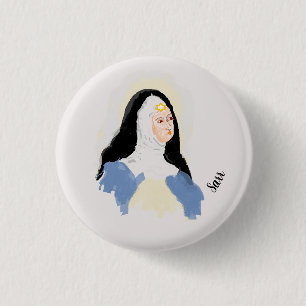 Button: Saint Beatrice Knapp