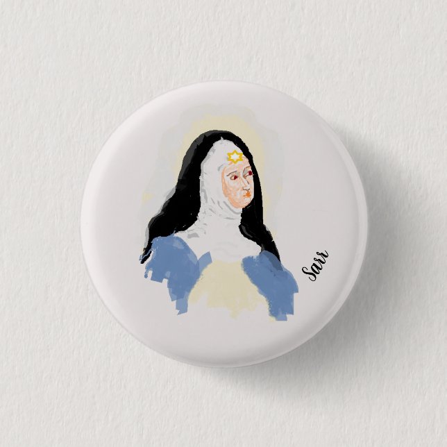 Button: Saint Beatrice Knapp (Framsida)
