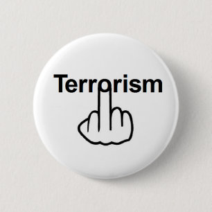 Button Terrorism Flip Knapp