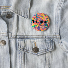 Button Ti Amo med hjärta Knapp