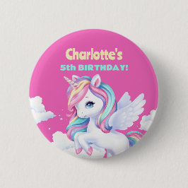 Button to a magical birthday party. knapp