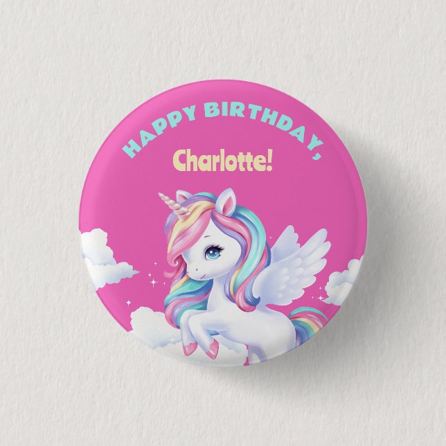 Button to a magical birthday party. knapp (Framsida)