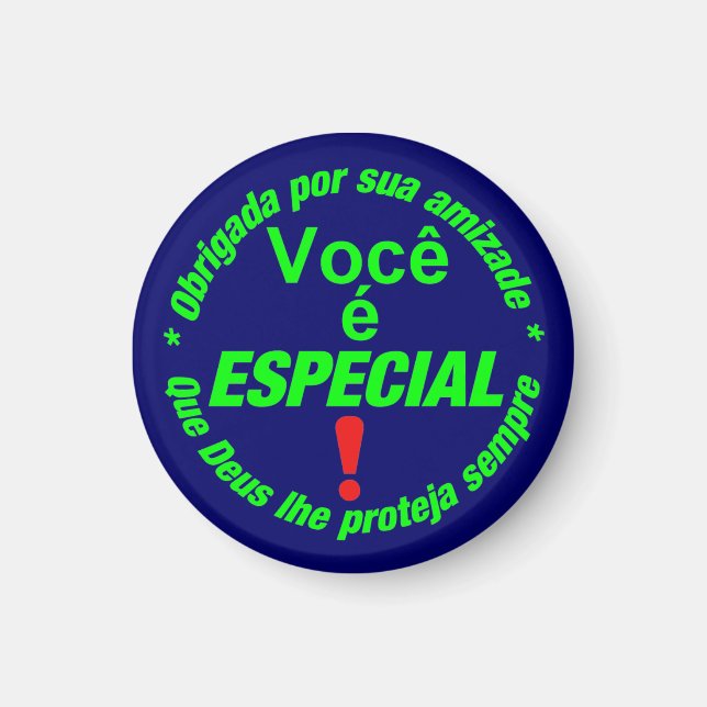 button Você é especial Magnet (Framsidan)