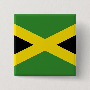 Button with Flagga of Jamaica Knapp