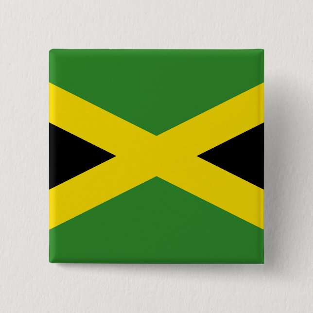 Button with Flagga of Jamaica Knapp (Framsida)