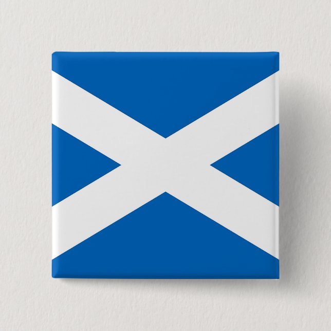 Button with Flagga of Scotland Knapp (Framsida)