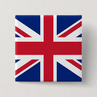 Button with Flagga of the United Kingdom