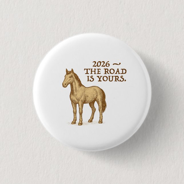 Button with motivational text and horse knapp (Framsida)