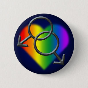 Buttons gay pride GBLT Rainbow Kärlek Buttons Gift Knapp