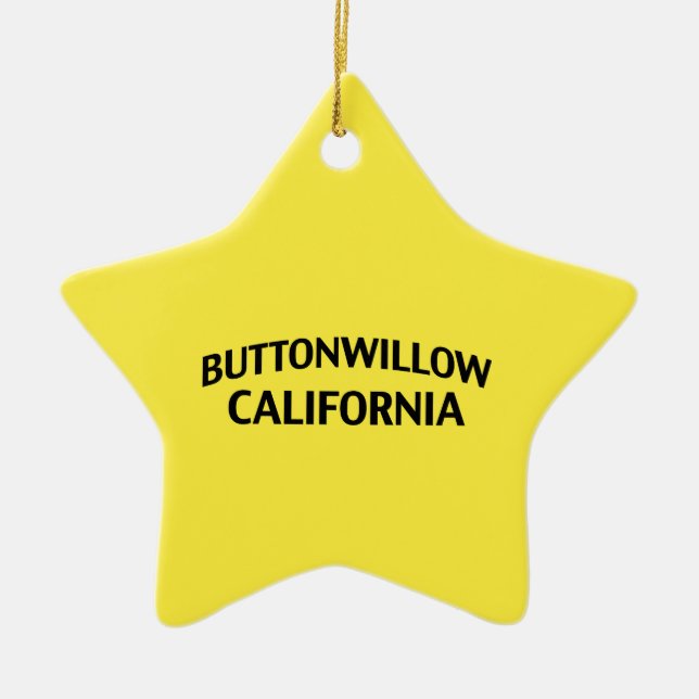Buttonwillow Kalifornien Julgransprydnad Keramik (Framsidan)