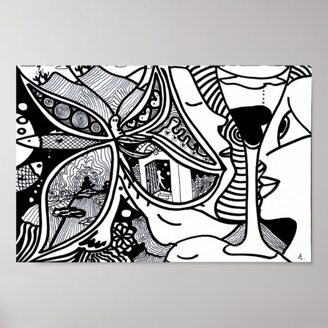 "BUTTRYCKEFFEKT" Poster (Framsidan)