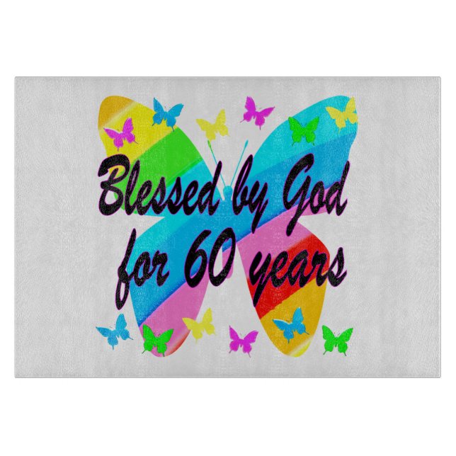 BUTTRYCKLIGEN BLESSERAD AV GOD 60 BIRTHDAY-UTFORMN (Framsidan)