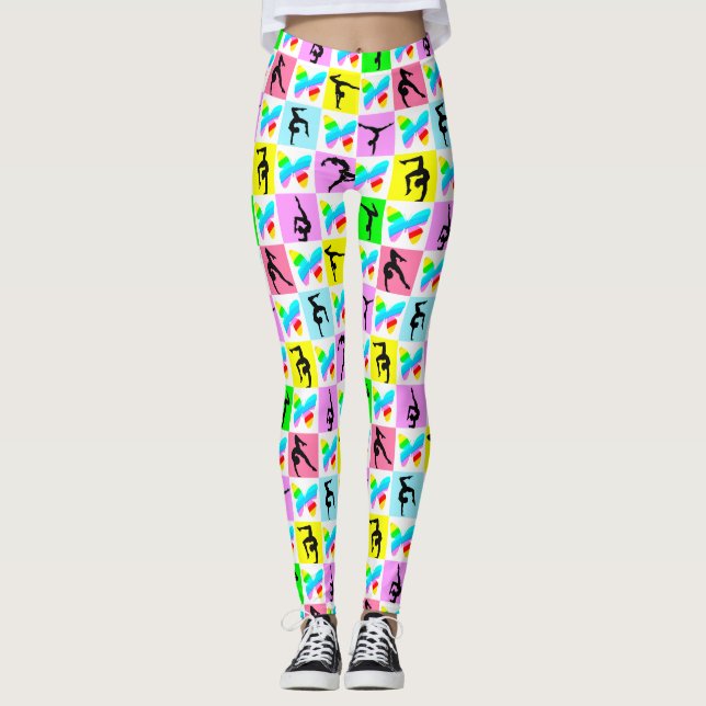 BUTTRYCKLIGEN GYMNASTICS GIRL LEGGINGS (Framsida)
