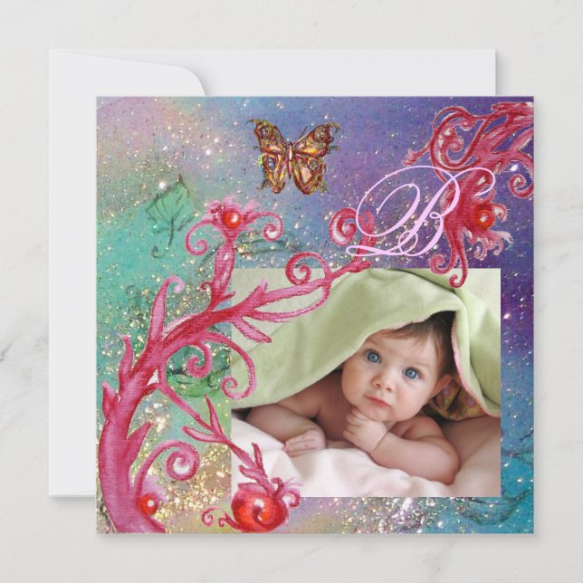 BUTTRYCKLIGEN I BLUE, POJKE SHOWER-fotomall Inbjudningar (Framsida)