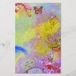 BUTTRYCKLIGEN I SPARKLES 2, lila blue red gult Brevpapper