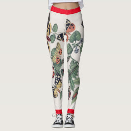 BUTTRYCKTA OCH LÖV TRYCKTA BÖR LEGGINGS