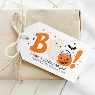 Buu Här är en Liten Present Till Dig Halloween-gåv Presentetikett