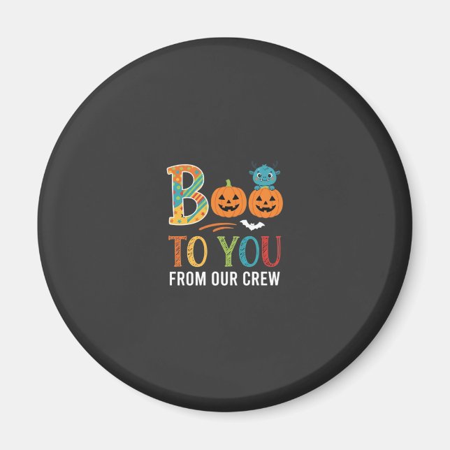 Buu Till Dig Halloween Besättning Design_1 Magnet (Framsidan)