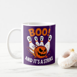 Buut Det är en Strike Rolig Halloween Bowling Kaffemugg