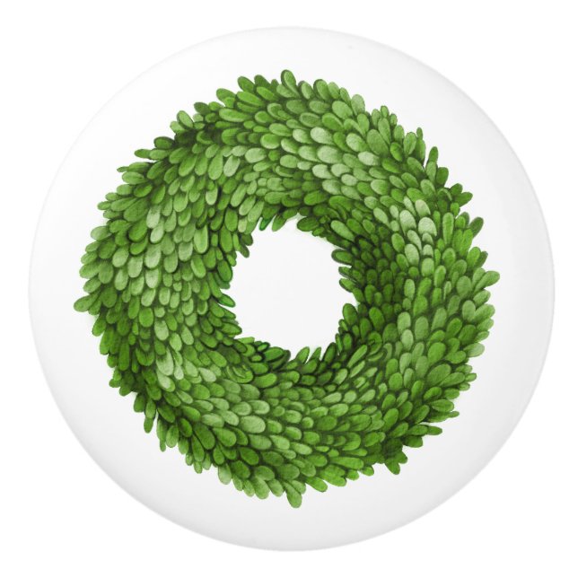 Buxbom Grön Krans  Knopp (Framsidan)