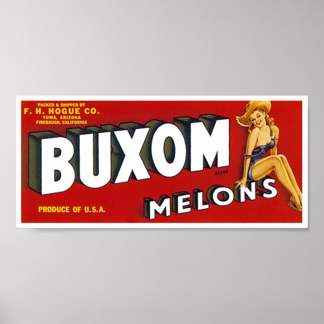 Buxom Mellons Poster (Framsidan)
