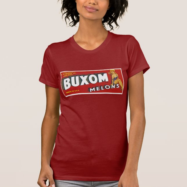 Buxom melnar tee shirt (Framsida)