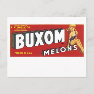 Buxom Meloner Vykort