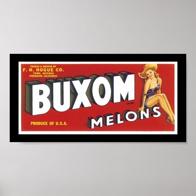 Buxom Melons Poster (Framsidan)