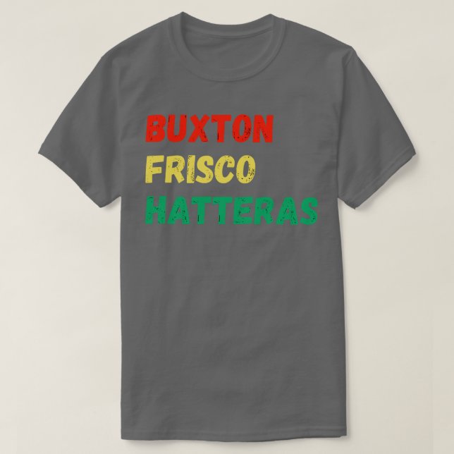 Buxton Frisco Hatteras NC T Shirt (Design framsida)