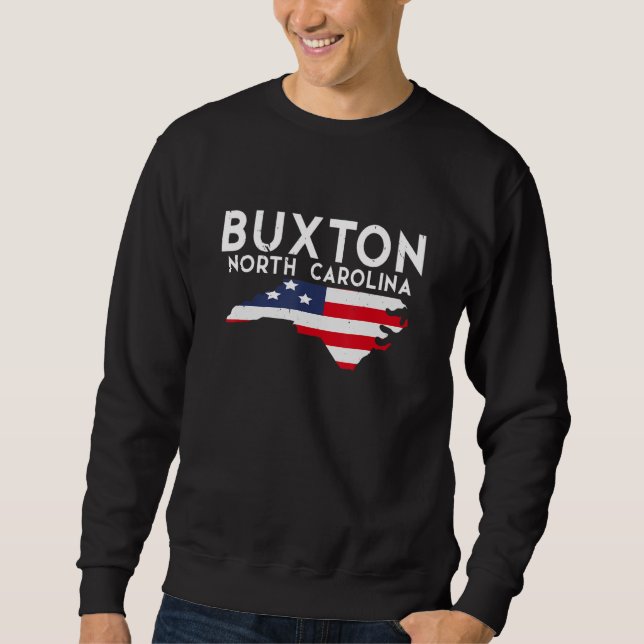 Buxton North Carolina Förenta staterna State Ameri Lång Ärmad Tröja (Framsida)