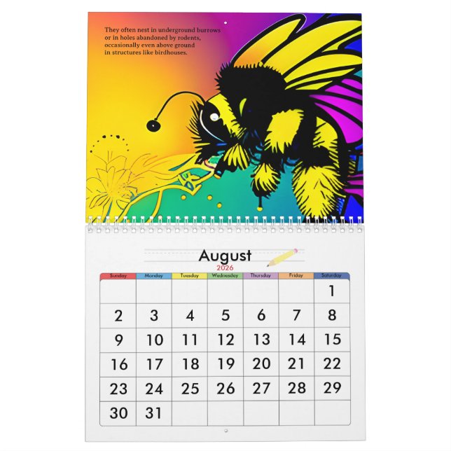 Buy-Bee Bord Kalender (Aug 2026)