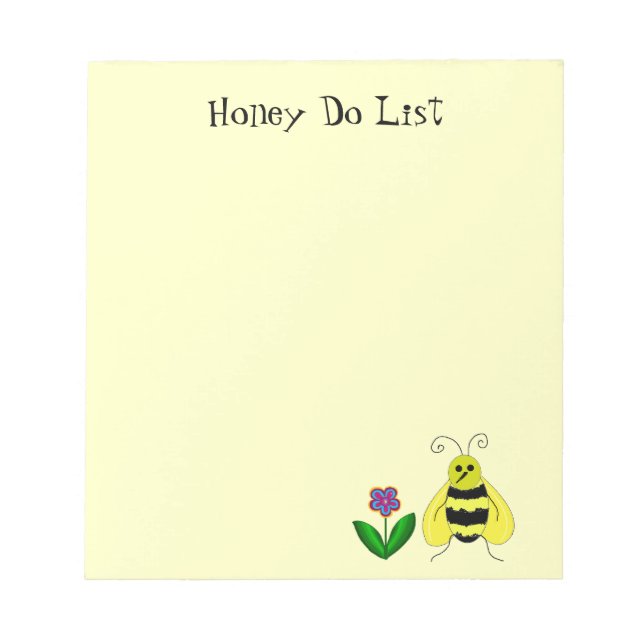 Buy Bee Honung Do List Anteckningsblock (Framsida)