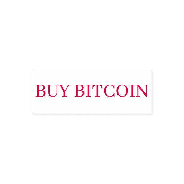 BUY BITCOIN SJÄLVFÄRGANDE STÄMPEL (Design)